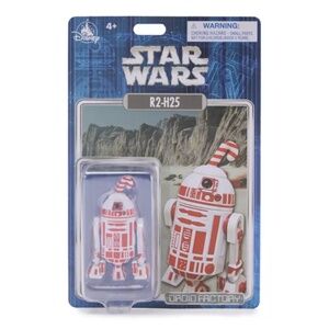 Disney Parks R2-H25 Droid Factory Figure Red Holiday Star Wars Toy - NEW
